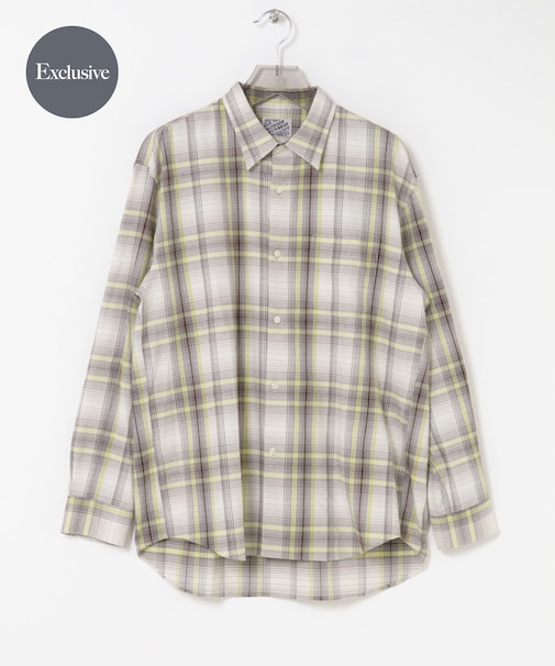 『別注』OUTDOOR EXCHANGE×URBAN RESEARCH　シャギーチェックシャツ