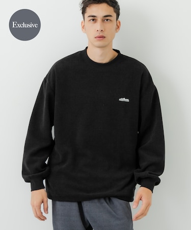 『一部WEB限定カラー』『別注』THOUSAND MILE×URBAN RESEARCH ニットフリースクルーネックプルオーバー