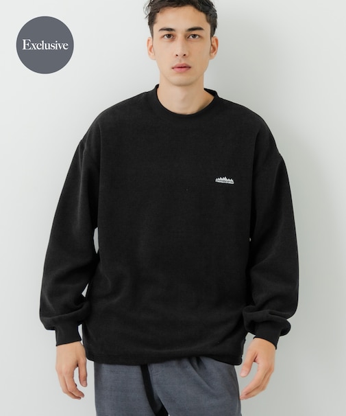 『一部WEB限定カラー』『別注』THOUSAND MILE×URBAN RESEARCH ニットフリースクルーネックプルオーバー