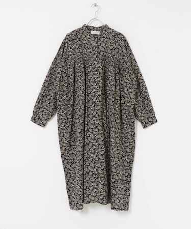 SOIL　FLOWER BANDEDCOLLAR DRESS