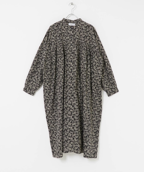 SOIL　FLOWER BANDEDCOLLAR DRESS