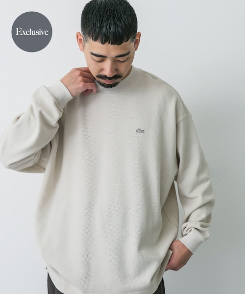 別注』LACOSTE×DOORS thick pique mock long-sleeve｜アーバンリサーチ