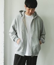 commpost　反毛裏毛ジップフーディ