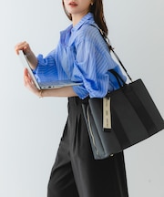 ロゴリボン付A4トートバッグ