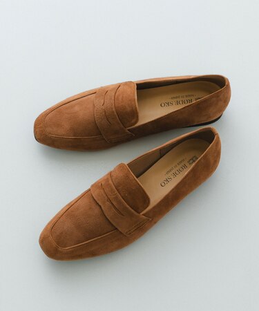 『WEB限定／一部店舗限定』『リアルレザー』レザーローファー