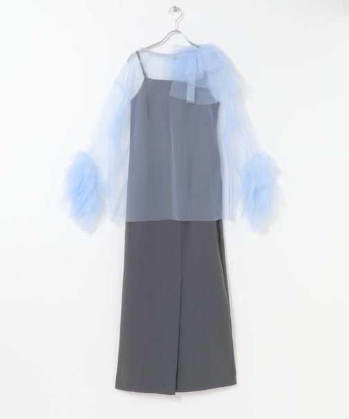 ANDRESD　blooming tulle dress