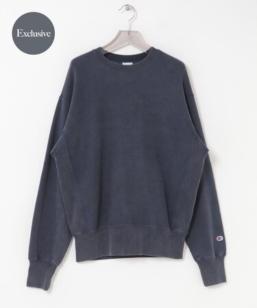 『別注』CHAMPION×URBAN RESEARCH　SNOW POWDER WASH CREW-NECK