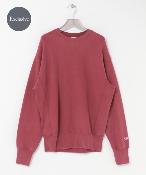 『別注』CHAMPION×URBAN RESEARCH　SNOW POWDER WASH CREW-NECK
