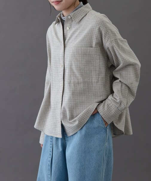 FORK&SPOON　ネルチェックシャツ