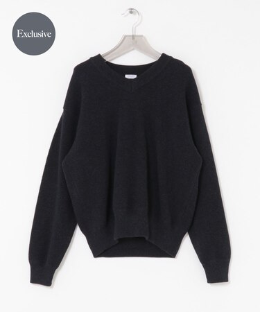 『別注』crepuscule×URBAN RESEARCH　Moss Stitch V Pullover