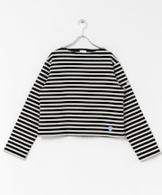 ORCIVAL　BOATNECK LONG-SLEEVE CROPPED PULLOVER