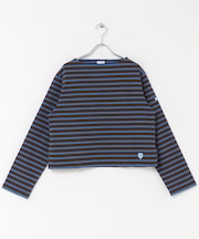 ORCIVAL　BOATNECK LONG-SLEEVE CROPPED PULLOVER