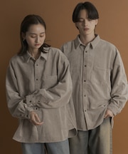 ウォッシュドコーデュロイロングスリーブシャツ