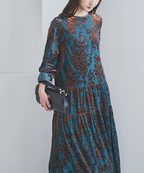 フロッキープリントティアードワンピース｜アーバンリサーチの通販