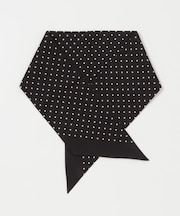 LIFE STYLE TAILOR　コットンシルクドット柄ネッカチーフ