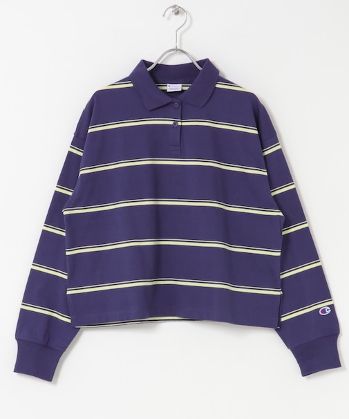 Champion　LONGSLEEVE BORDER POLO
