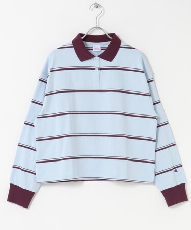 Champion　LONGSLEEVE BORDER POLO