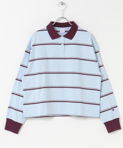 Champion　LONGSLEEVE BORDER POLO