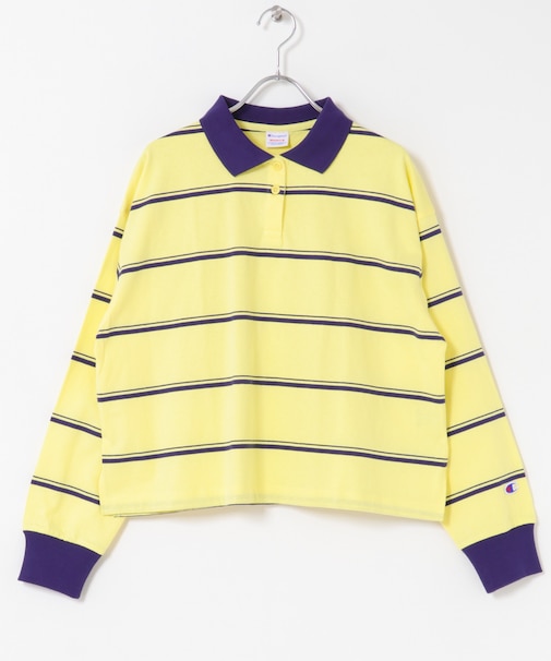 Champion　LONGSLEEVE BORDER POLO