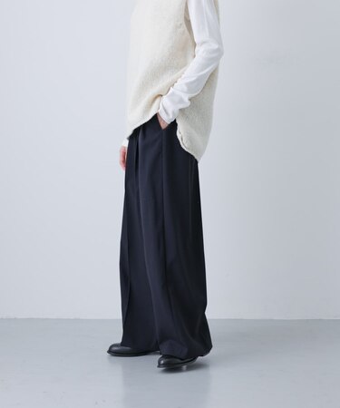 ウォッシャブルウールイージーパンツ