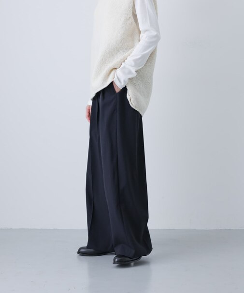 ウォッシャブルウールイージーパンツ