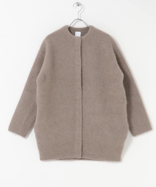 ELENDEEK　CREW-NECK RACCOON MIX WCARDIGAN