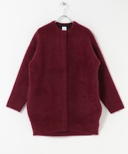 ELENDEEK　CREW-NECK RACCOON MIX WCARDIGAN