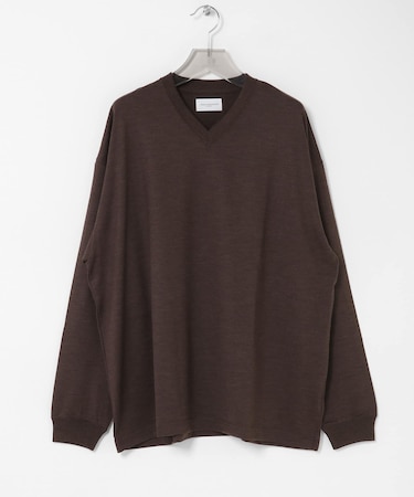 new basic WASHABLE MERINO WOOL V-NECK