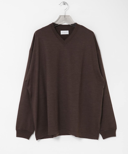 new basic WASHABLE MERINO WOOL V-NECK