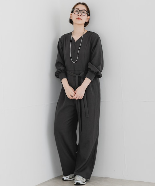 UR TECH SMOOTHLUXE』F by ROSSO ハーフZIPジャンプスーツ｜アーバン