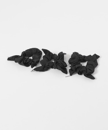 heyep　Silk Square Mini Scrunchie 3P