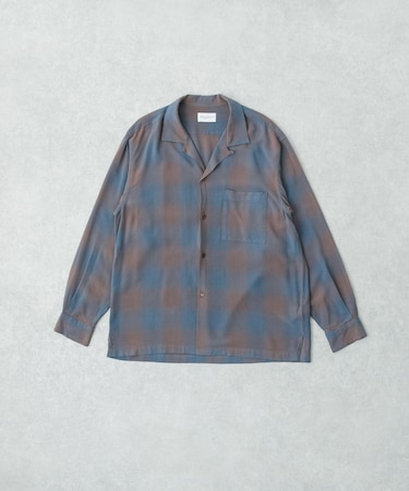 new basic　BISHU RAYON CHECK SHIRTS