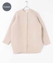 『別注』ELENDEEK×ROSSO　CREW-NECK RACCOON MIX WCARDIGAN
