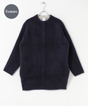 『別注』ELENDEEK×ROSSO　CREW-NECK RACCOON MIX WCARDIGAN