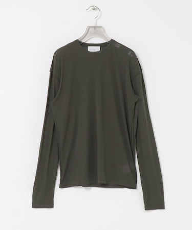 new basic　OUT SEAM SHEER TOPS