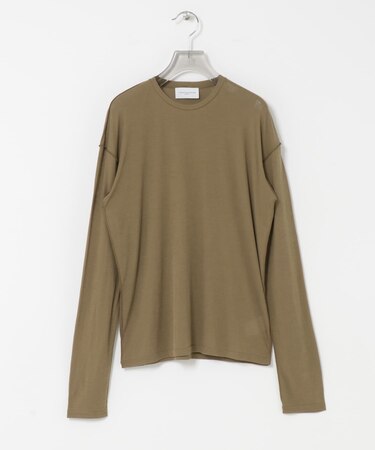 new basic　OUT SEAM SHEER TOPS