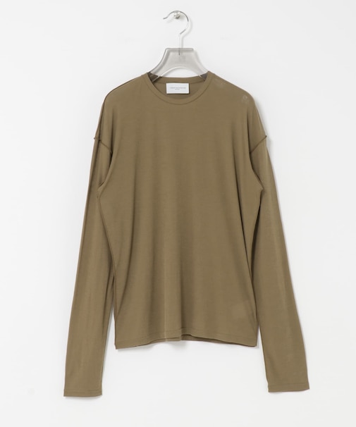 new basic　OUT SEAM SHEER TOPS