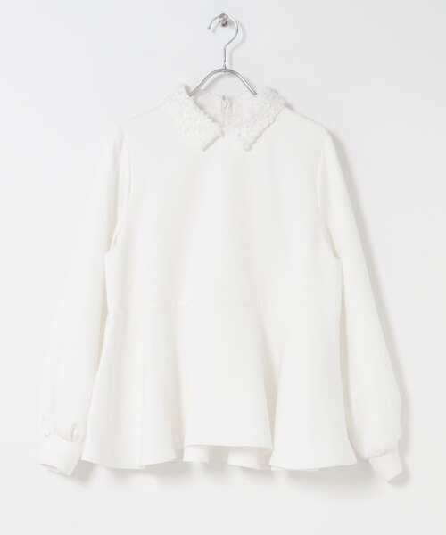 F by ROSSO レースカラーペプラムブラウス｜アーバンリサーチの通販