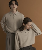 『一部WEB限定カラー』『洗濯可／毛玉防止』ストレッチニットポロシャツ