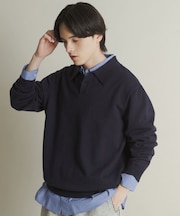 『一部WEB限定カラー』『洗濯可／毛玉防止』ストレッチニットポロシャツ