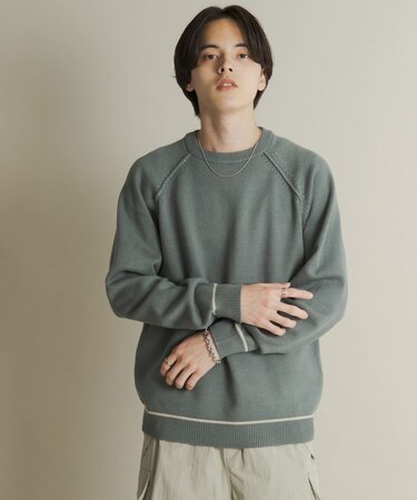 『一部WEB限定カラー』『洗濯可／毛玉防止』ストレッチハイショクラインニット