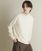 『一部WEB限定カラー』『洗濯可／毛玉防止』ストレッチモックネックニット