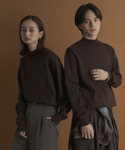 『一部WEB限定カラー』『洗濯可／毛玉防止』ストレッチモックネックニット