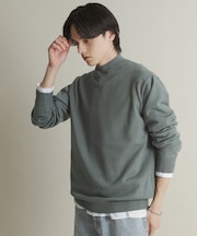 『一部WEB限定カラー』『洗濯可／毛玉防止』ストレッチモックネックニット