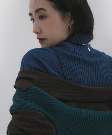 『一部WEB限定カラー』『毛玉防止』ストレッチリブハイネックセーター