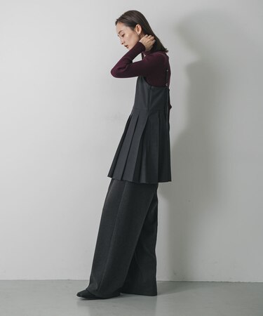 『一部WEB限定カラー』『毛玉防止』ストレッチリブハイネックセーター