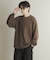 ライトワッフルクルーネックロングTシャツ