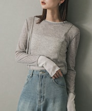 レイヤードメローTシャツ
