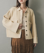 ニットショートジャケット