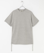 unfil silkcotton short-sleeve gatherdpullover